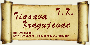 Tiosava Kragujevac vizit kartica
